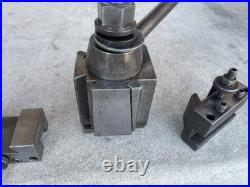 Dorian Sd35cxa Quick Change 2 Position Tool Post + 2 Holders Qitp35-1 & D-35-1-2 Dorian Sd35cxa Quick Change 2 Position Tool Post + 2 Holders Qitp35-1 & D-35-1-2