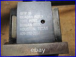 Dorian Tool QITP35 DAMAGED READ DESC. Quadra indexing Quick Change tool post Dorian Tool QITP35 DAMAGED READ DESC. Quadra indexing Quick Change tool post