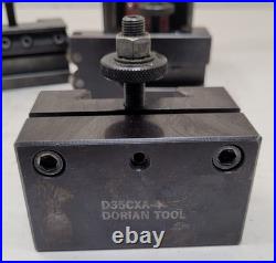 Dorian Tools SD35CXA Quick Change Tool Post with Holders 6 Piece Set