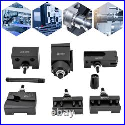 Durable Wedge Type Quick Change Tool Post Set For Mini Lathe Steel Material 6Pcs Durable Wedge Type Quick Change Tool Post Set For Mini Lathe Steel Material 6Pcs