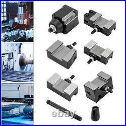 Durable Wedge Type Quick Change Tool Post Set For Mini Lathe Steel Material 6Pcs