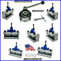 E5 40Position Quick Change Tool Post Kit For 200-400mm Lathe 8-16 Multifix New