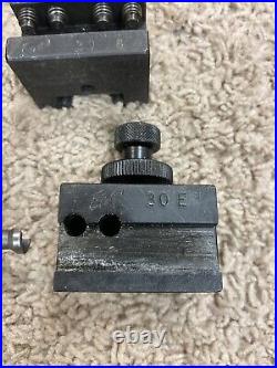 Enco Lathe Tool Holders Set-Quick Change, 30A, 30B, 30C, 30E-Very Nice Enco Lathe Tool Holders Set-Quick Change, 30A, 30B, 30C, 30E-Very Nice
