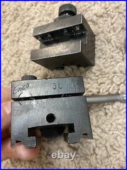 Enco Lathe Tool Holders Set-Quick Change, 30A, 30B, 30C, 30E-Very Nice Enco Lathe Tool Holders Set-Quick Change, 30A, 30B, 30C, 30E-Very Nice