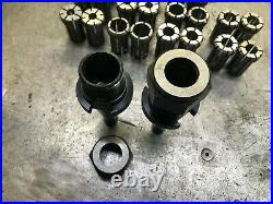 Erickson Quick Change DA180 Collet Tool Holders X 2 with 34 Collets 30NMTB