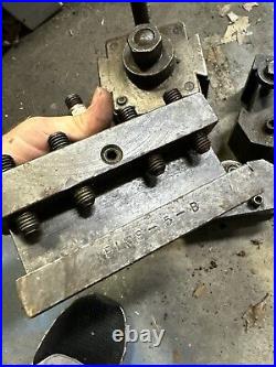 FIMS Quick Change Tool Post Size 5 Larger Metal Lathe Tool 3 Holders Machinist FIMS Quick Change Tool Post Size 5 Larger Metal Lathe Tool 3 Holders Machinist