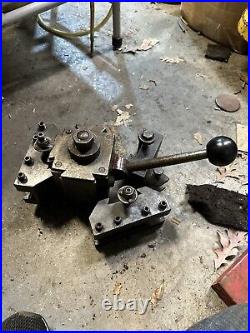 FIMS Quick Change Tool Post Size 5 Larger Metal Lathe Tool 3 Holders Machinist FIMS Quick Change Tool Post Size 5 Larger Metal Lathe Tool 3 Holders Machinist