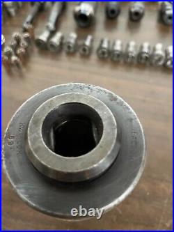 Falcon Kwiklok R8 TIHL-R8-4 Quick Change Adapter & 25 Tool Holders, 58 collets Falcon Kwiklok R8 TIHL-R8-4 Quick Change Adapter & 25 Tool Holders, 58 collets