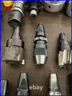 Falcon Kwiklok R8 TIHL-R8-4 Quick Change Adapter & 25 Tool Holders, 58 collets Falcon Kwiklok R8 TIHL-R8-4 Quick Change Adapter & 25 Tool Holders, 58 collets