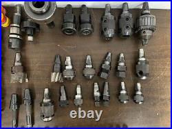 Falcon Kwiklok R8 TIHL-R8-4 Quick Change Adapter & 25 Tool Holders, 58 collets Falcon Kwiklok R8 TIHL-R8-4 Quick Change Adapter & 25 Tool Holders, 58 collets