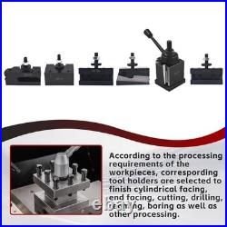Findmall 6Pcs BXA 250-222 Tool Post Set, Quick Change Tool Post Turning & Facing