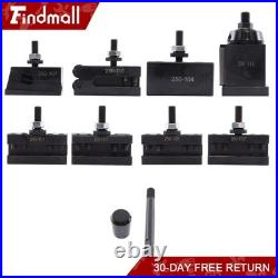 Findmall 8 Pcs AXA Quick Change Tool Post Wedge Type 250-111 for 6-12 Lathe
