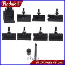Findmall 8 Pcs AXA Quick Change Tool Post Wedge Type 250-111 for 6-12 Lathe