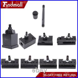 Findmall 8 Pcs AXA Quick Change Tool Post Wedge Type 250-111 for 6-12 Lathe