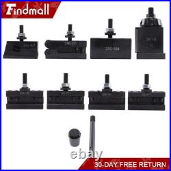 Findmall 8 Pcs AXA Quick Change Tool Post Wedge Type 250-111 for 6-12 Lathe