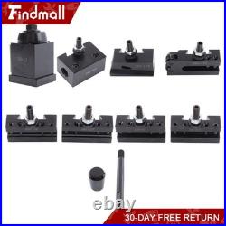 Findmall 8 Pcs AXA Quick Change Tool Post Wedge Type 250-111 for 6-12 Lathe