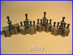 GENUINE ELLIOT QUICK CHANGE TOOLPOST + 4 TOOL HOLDERS for MYFORD LATHES