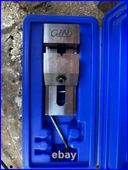 GIN Quick Change Tool Post Tool Holder Block in Blue Plastic Case with Hex Key