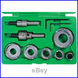 Greenlee 648 Quick Change Carbide Hole Cutter Kit for 1/2 2-Inch Conduit 8pc