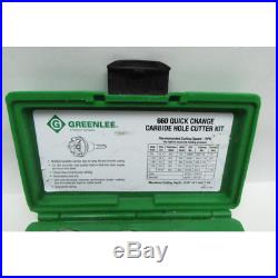 Greenlee 660 7/8 in. To 2 in. Quick Change Carbide Tipped Hole Saw Kit