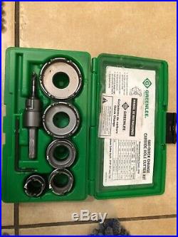 Greenlee 660 7-Piece Quick Change Carbide Hole Cutter Kit