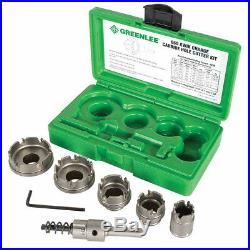 Greenlee 660 Durable Carbide Quick-Change Hole Cutter Kit Stainless Steel 6pc