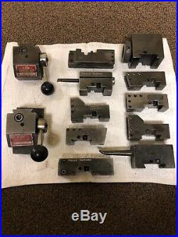 KDK Quick Change TOOL POST (qty 2) With 10 Tool Holders NO RESERVE