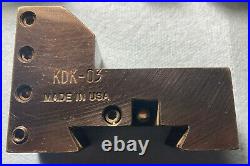 KDK Series 0 Quick Change Tool Post, Tool holders 01, 02, 03, 04, 05, and Riser