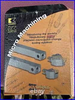 Kennametal New Km Micro Quick Change Set 5/8 Sq Shank With 5 Inserts