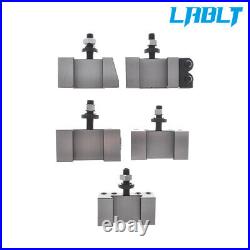 LABLT 6PCS AXA 250-100 Piston Type Quick Change Tool Post Set For Lathe 6- 12