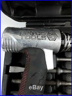 LIGHTLY USED MATCO Tools QUICK-CHANGE Long Barrel Air Hammer KIT MT2816k