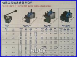 Lathe Multifix AA Quick Change Tool Post and 3 PCS Turning Tool holder AaD1250