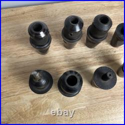 Lot Of 8 Kwiklok Falcon TIEA-6 / TIJDA-6 Quick Change Tool Holders