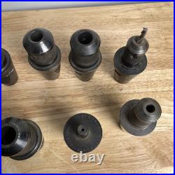 Lot Of 8 Kwiklok Falcon TIEA-6 / TIJDA-6 Quick Change Tool Holders