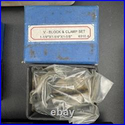 Lot Of Machinist Tools Bits V Block Clamps Calipers Quick Change Tool Post New