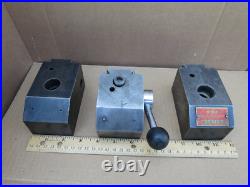 Lot of 3 KDK 153295 Quick Change Tool Post (1) & 2 other KDK Post Holders USED