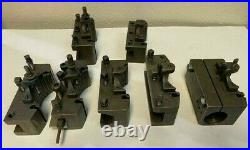Lot of 7 Original Multifix Lathe Tool Holders made in Germany Quick Change Tools