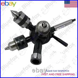 MT3 Tailstock Turret Quad Head Quick Change Tool with 4 Attachments Lathe