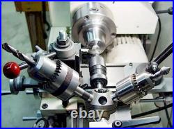 MT3 Tailstock Turret Quad Head Quick Change Tool with 4 Attachments Lathe