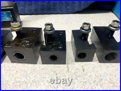 Machinist Tools Yuasa Quick Change Tool Post Holder 740-100 & 12 Holders (NOS)