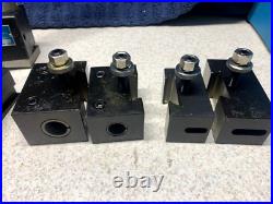 Machinist Tools Yuasa Quick Change Tool Post Holder 740-100 & 12 Holders (NOS)