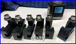 Machinist Tools Yuasa Quick Change Tool Post Holder 740-100 & 12 Holders (NOS)