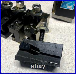 Machinist Tools Yuasa Quick Change Tool Post Holder 740-100 & 12 Holders (NOS)