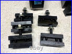 Machinist Tools Yuasa Quick Change Tool Post Holder 740-100 & 12 Holders (NOS)