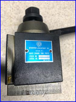 Machinist Tools Yuasa Quick Change Tool Post Holder 740-100 & 12 Holders (NOS)