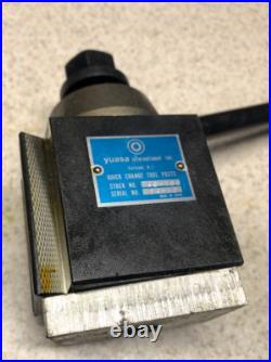 Machinist Tools Yuasa Quick Change Tool Post Holder 740-100 & 12 Holders (NOS)