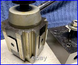 Machinist Tools Yuasa Quick Change Tool Post Holder 740-400 & 5 Holders (NOS)
