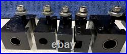 Machinist Tools Yuasa Quick Change Tool Post Holder 740-400 & 5 Holders (NOS)