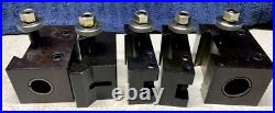 Machinist Tools Yuasa Quick Change Tool Post Holder 740-400 & 5 Holders (NOS)