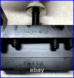 Machinist Tools Yuasa Quick Change Tool Post Holder 740-400 & 5 Holders (NOS)